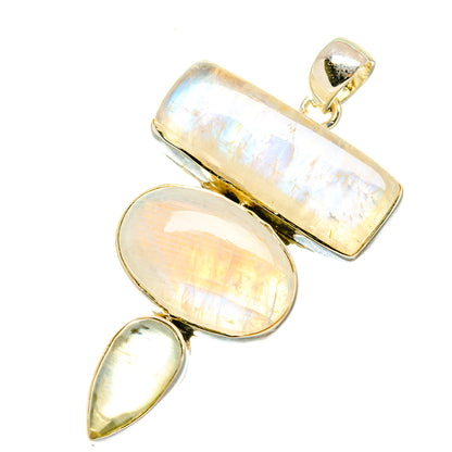 Rainbow Moonstone Pendants handcrafted by Ana Silver Co - PD5638