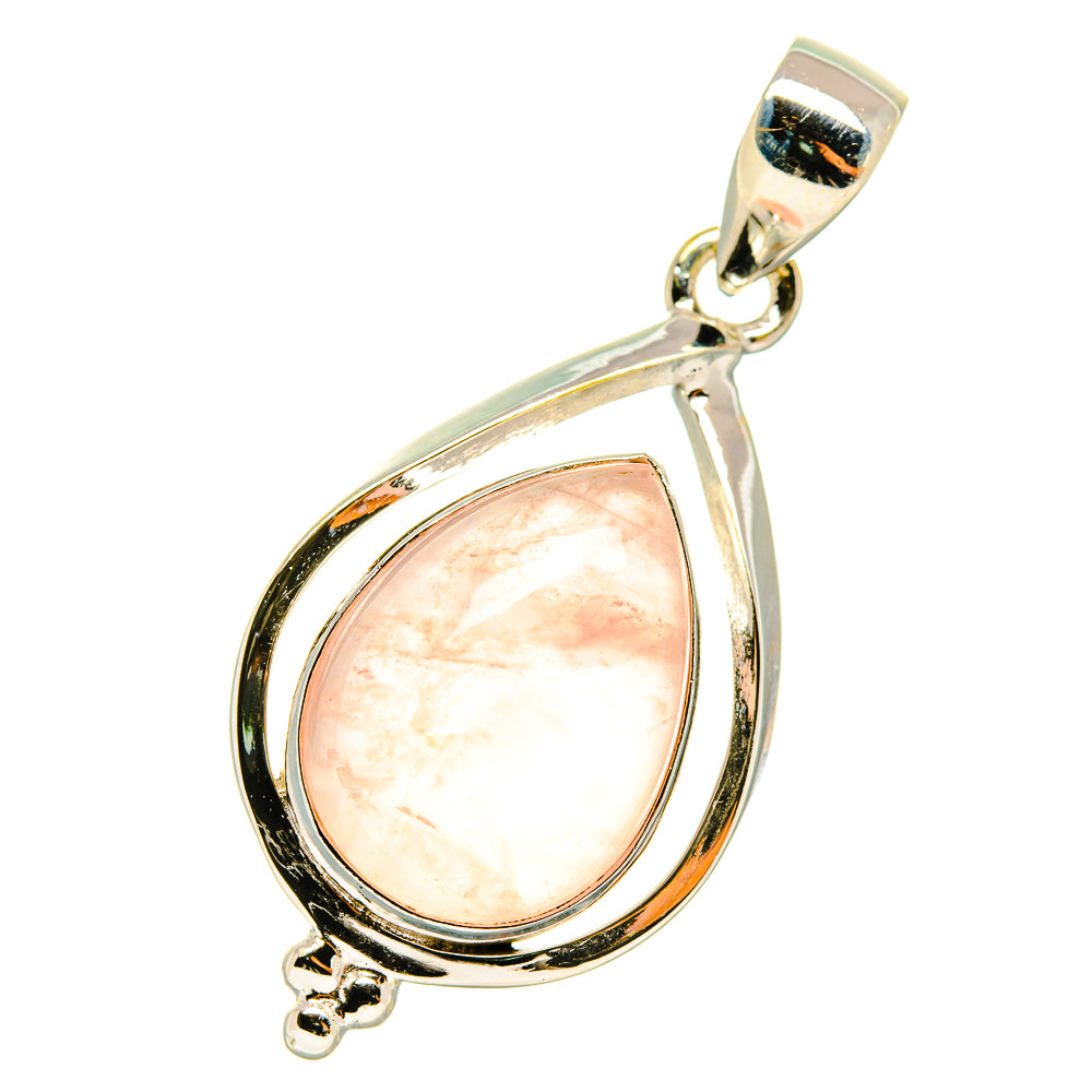 Rose Quartz Pendants handcrafted by Ana Silver Co - PD5647