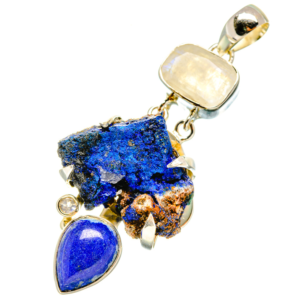 Azurite Pendants handcrafted by Ana Silver Co - PD5682