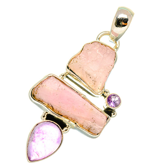 Kunzite Pendants handcrafted by Ana Silver Co - PD5700