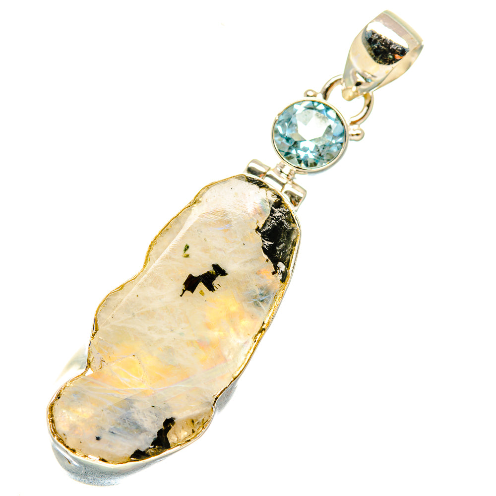 Rainbow Moonstone Pendants handcrafted by Ana Silver Co - PD5701