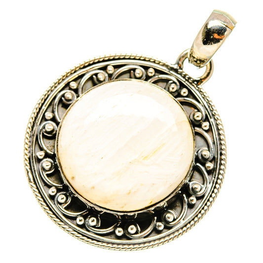 White Scolecite Pendants handcrafted by Ana Silver Co - PD5703