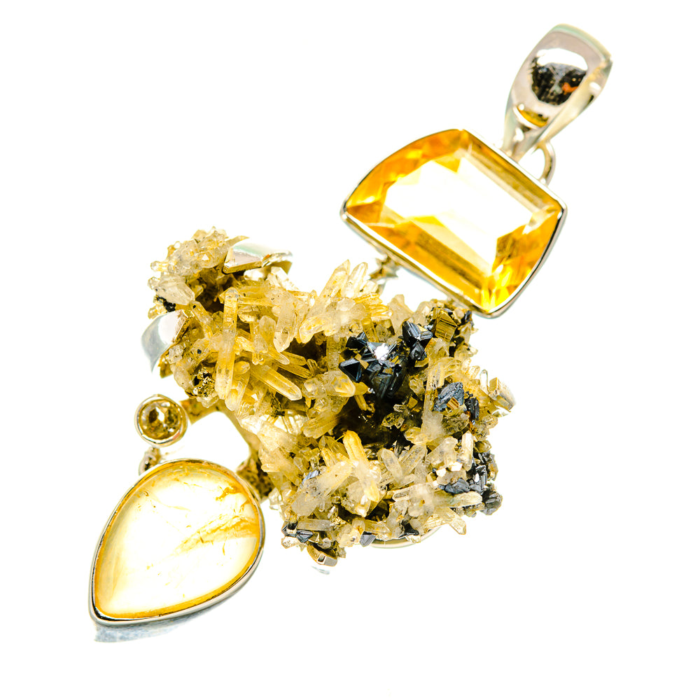 Pyrite Crystal Pendants handcrafted by Ana Silver Co - PD5707