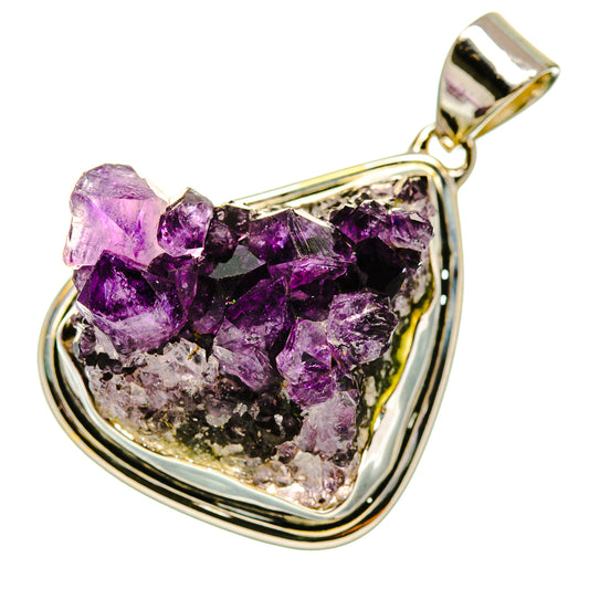 Amethyst Crystal Pendants handcrafted by Ana Silver Co - PD5709