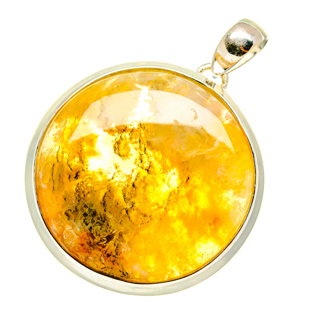 Plume Agate Pendants handcrafted by Ana Silver Co - PD5717
