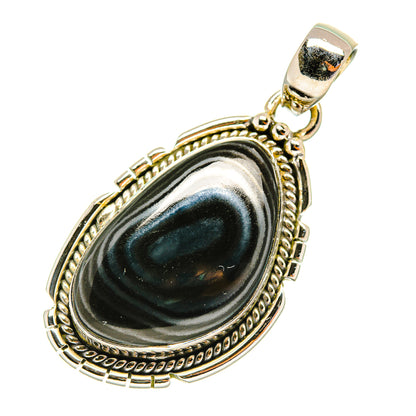 Psilomelane Pendants handcrafted by Ana Silver Co - PD5734