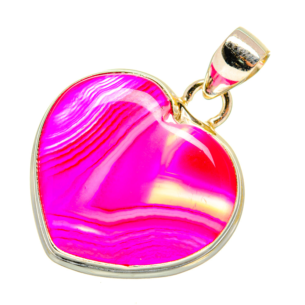 Pink Botswana Agate Pendants handcrafted by Ana Silver Co - PD5744