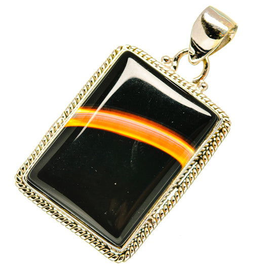 India Agate Pendants handcrafted by Ana Silver Co - PD5752