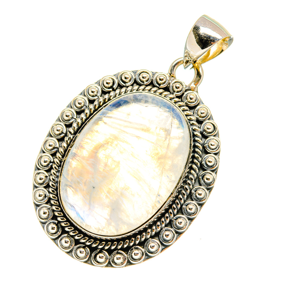 Rainbow Moonstone Pendants handcrafted by Ana Silver Co - PD5761