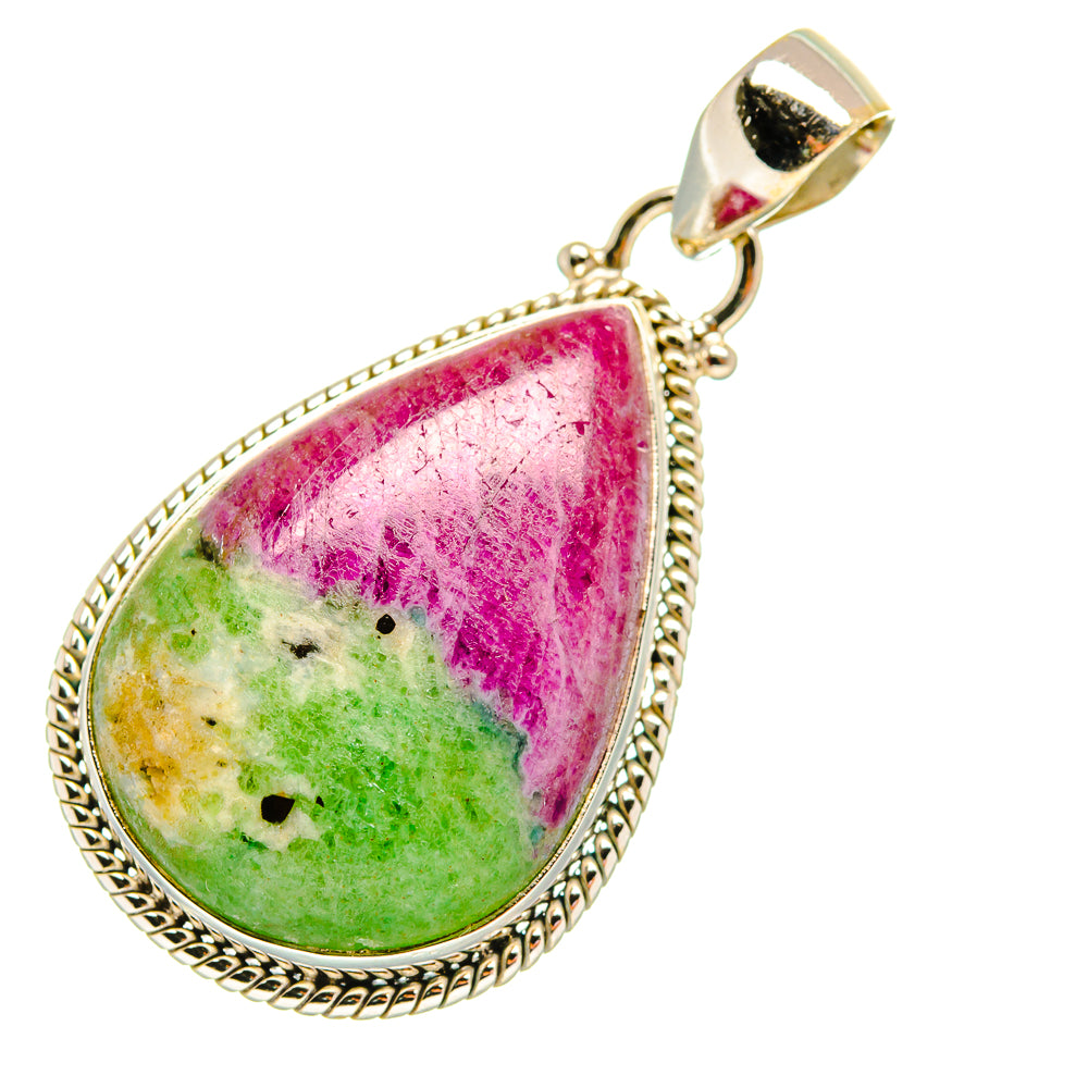 Ruby Zoisite Pendants handcrafted by Ana Silver Co - PD5770