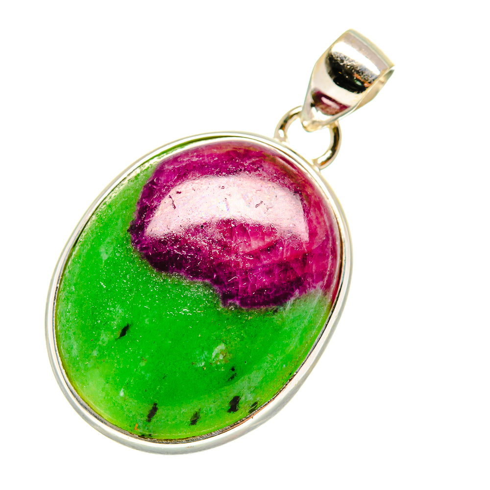Ruby Zoisite Pendants handcrafted by Ana Silver Co - PD5777