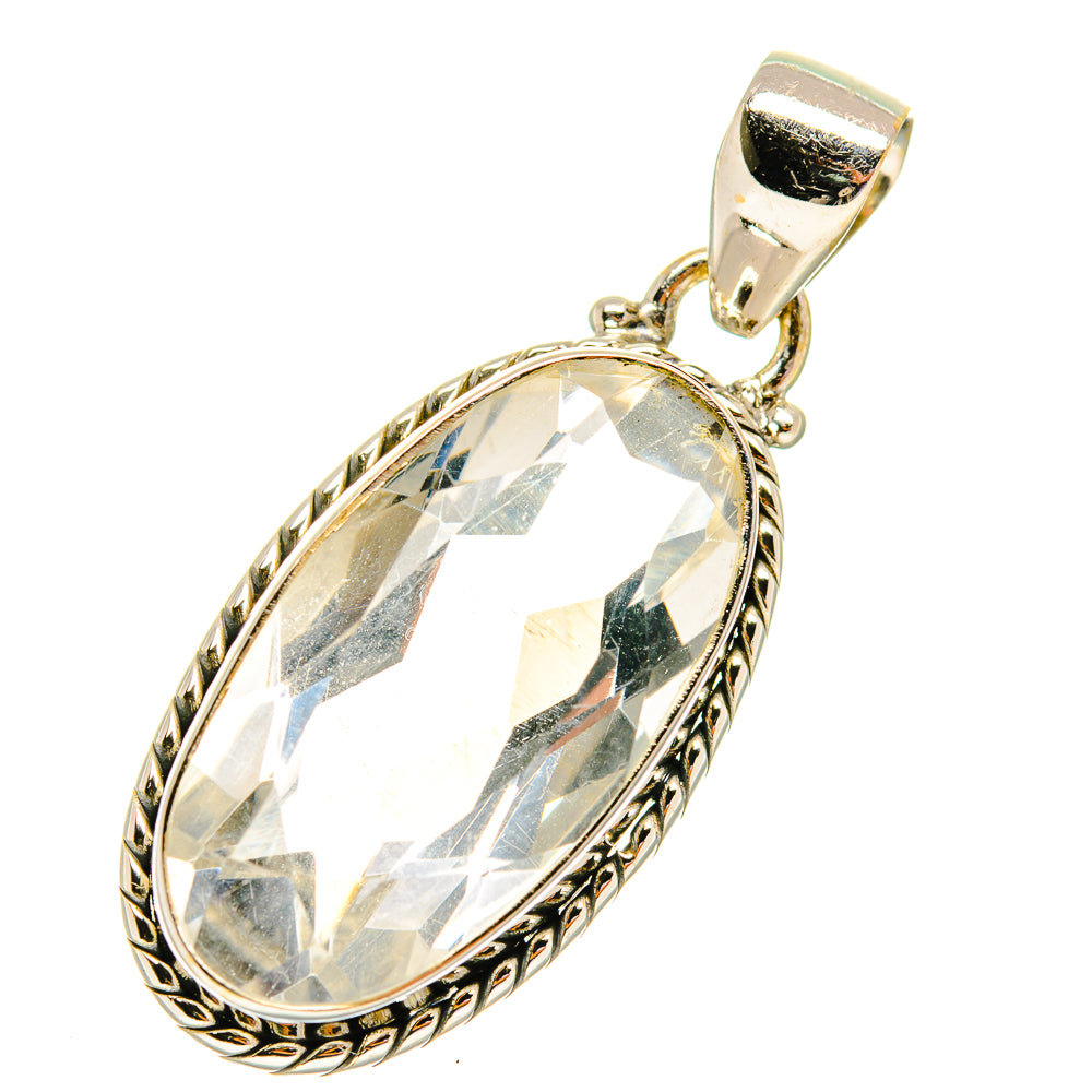 White Quartz Pendants handcrafted by Ana Silver Co - PD5795