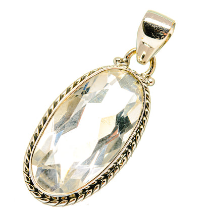 White Quartz Pendants handcrafted by Ana Silver Co - PD5795