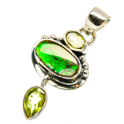 Australian Green Opal Pendants handcrafted by Ana Silver Co - PD5801