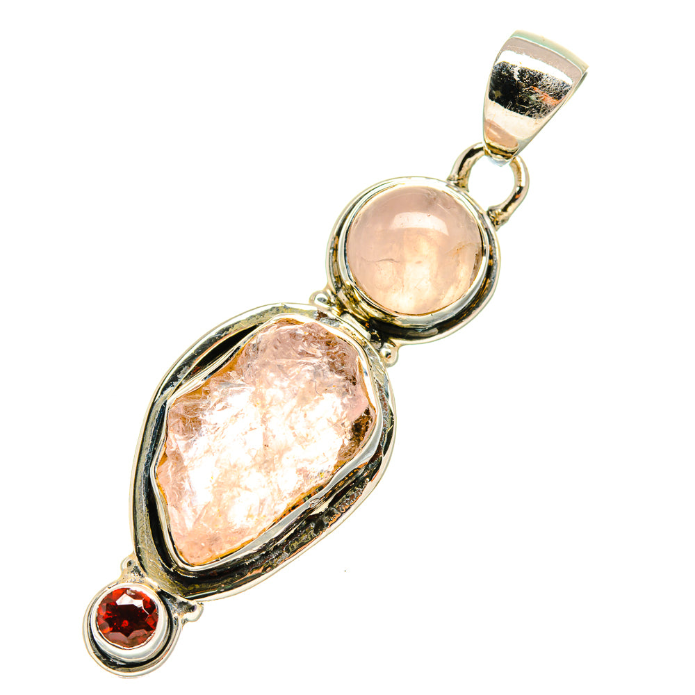 Rose Quartz Pendants handcrafted by Ana Silver Co - PD5805