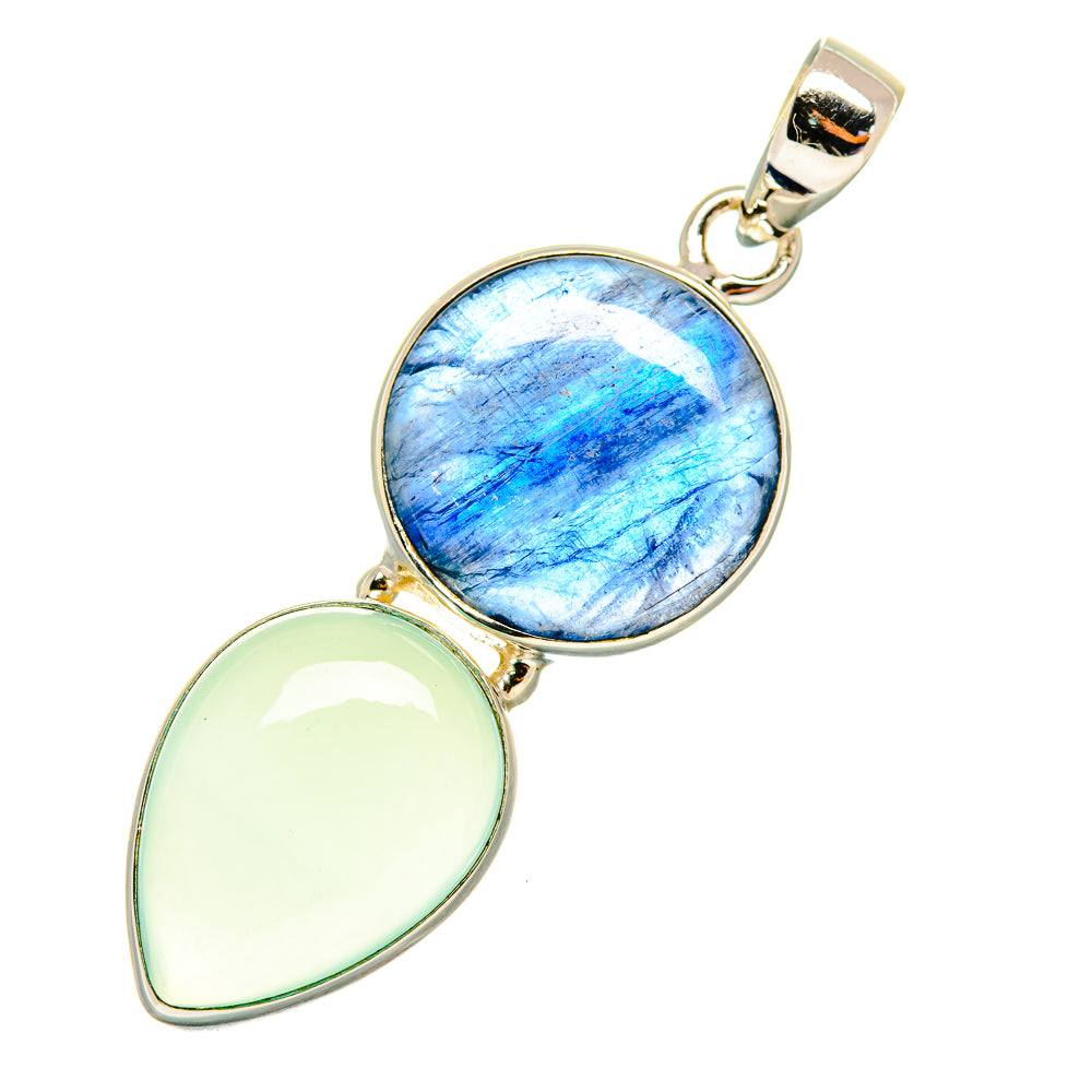Aqua Chalcedony Pendants handcrafted by Ana Silver Co - PD5814