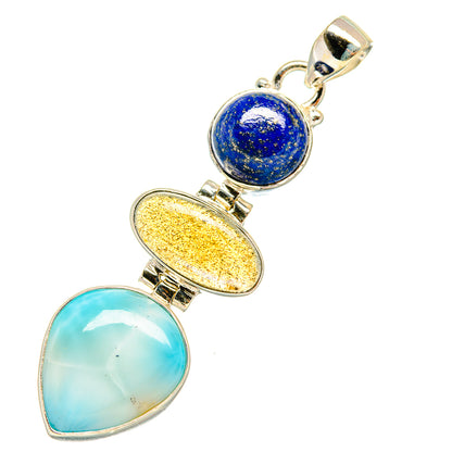 Larimar Pendants handcrafted by Ana Silver Co - PD5823