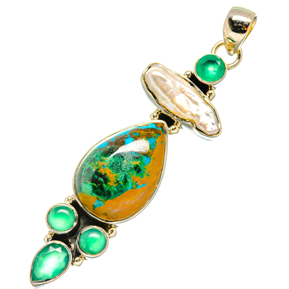 Chrysocolla Pendants handcrafted by Ana Silver Co - PD5826
