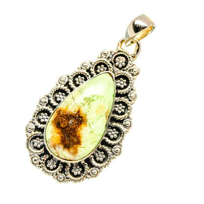 Lemon Chrysoprase Pendants handcrafted by Ana Silver Co - PD5832