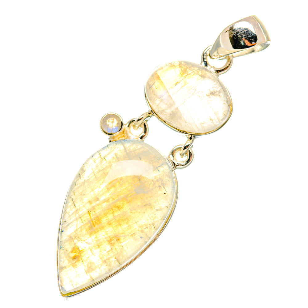 Rainbow Moonstone Pendants handcrafted by Ana Silver Co - PD5857