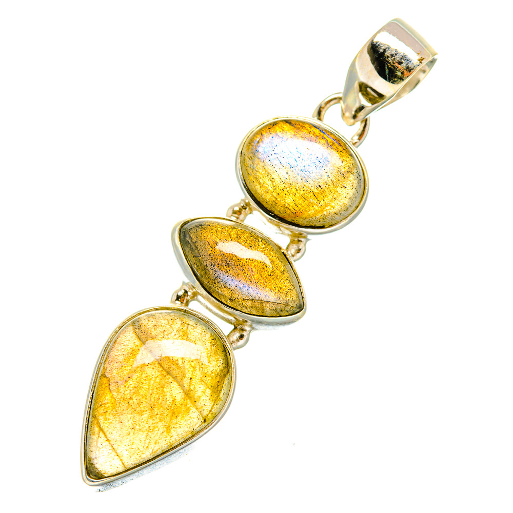 Labradorite Pendants handcrafted by Ana Silver Co - PD5862