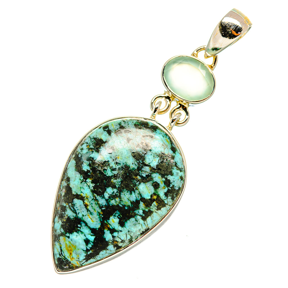 Tibetan Turquoise Pendants handcrafted by Ana Silver Co - PD5869