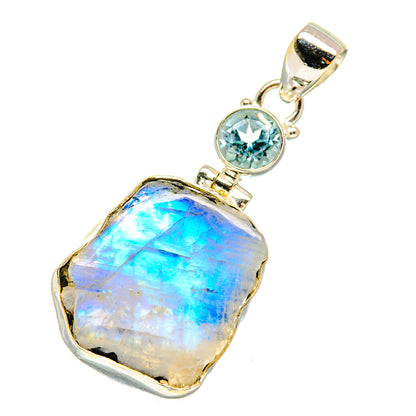 Rainbow Moonstone Pendants handcrafted by Ana Silver Co - PD5871