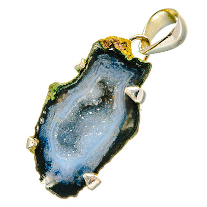 Coconut Geode Druzy Pendants handcrafted by Ana Silver Co - PD5872