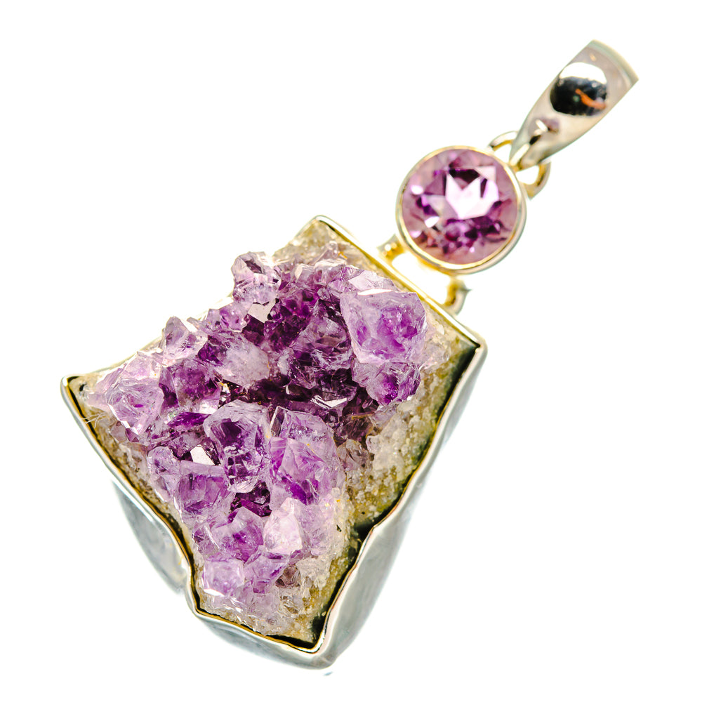 Amethyst Crystal Pendants handcrafted by Ana Silver Co - PD5873
