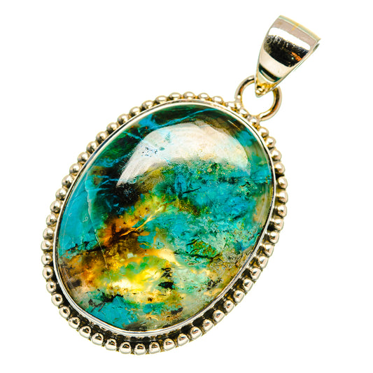 Chrysocolla Pendants handcrafted by Ana Silver Co - PD5880