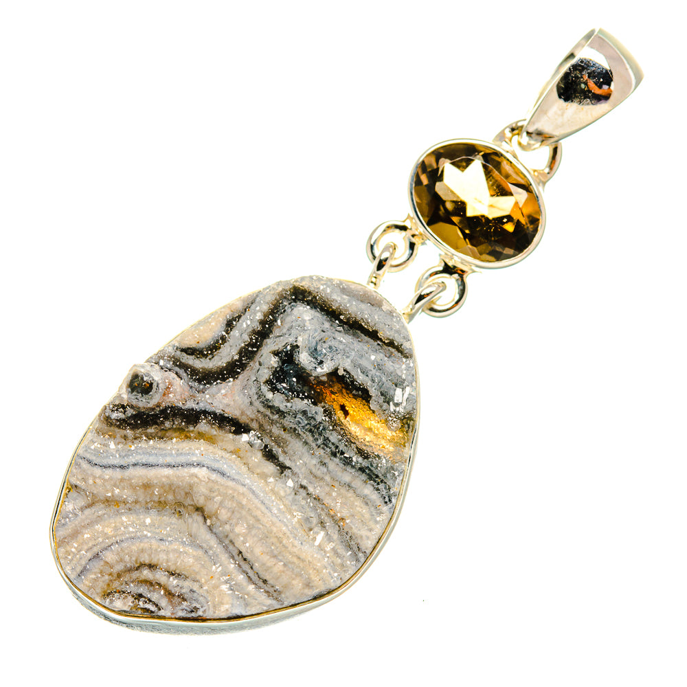 Desert Druzy Pendants handcrafted by Ana Silver Co - PD5882