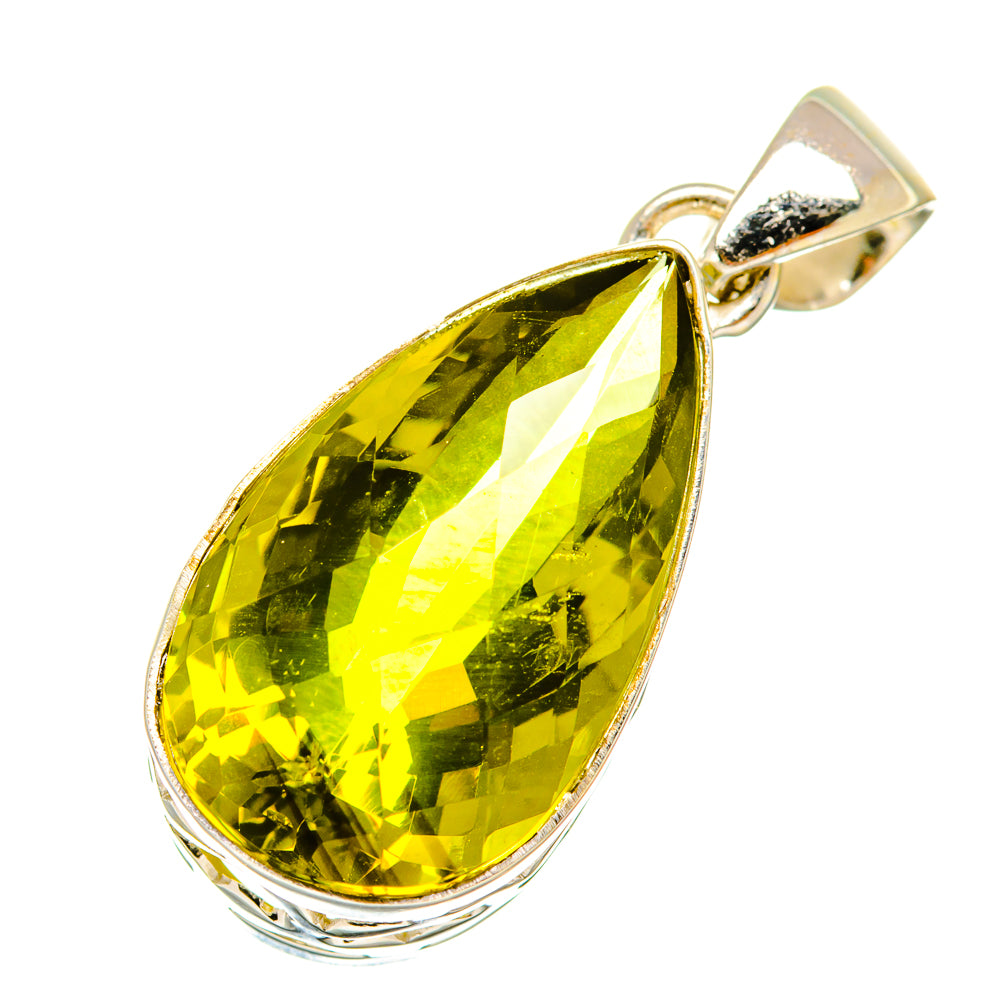 Olive Quartz Pendants handcrafted by Ana Silver Co - PD5912