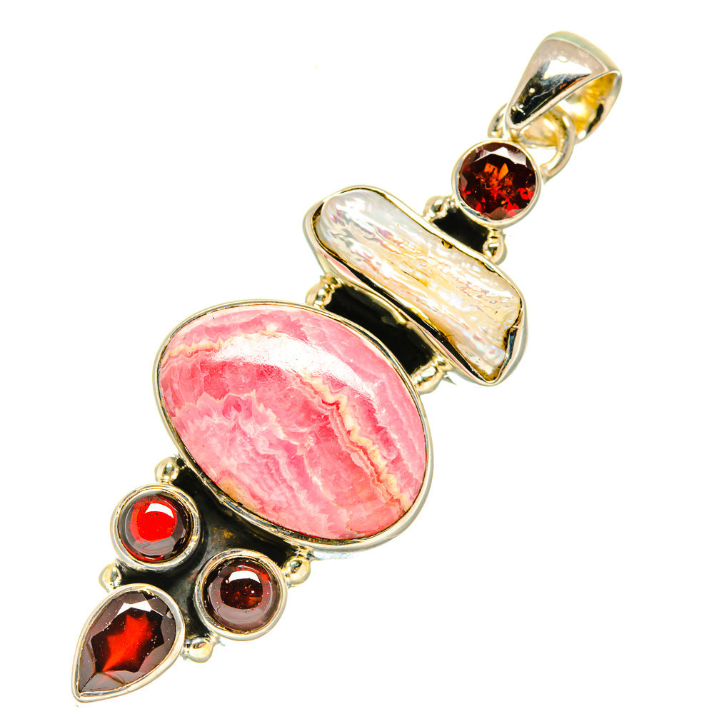 Rhodochrosite Pendants handcrafted by Ana Silver Co - PD5941