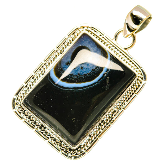 India Agate Pendants handcrafted by Ana Silver Co - PD5948
