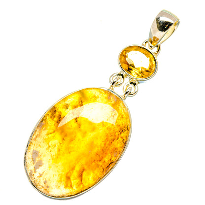 Plume Agate Pendants handcrafted by Ana Silver Co - PD5969