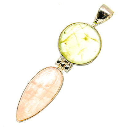 Rose Quartz Pendants handcrafted by Ana Silver Co - PD5987