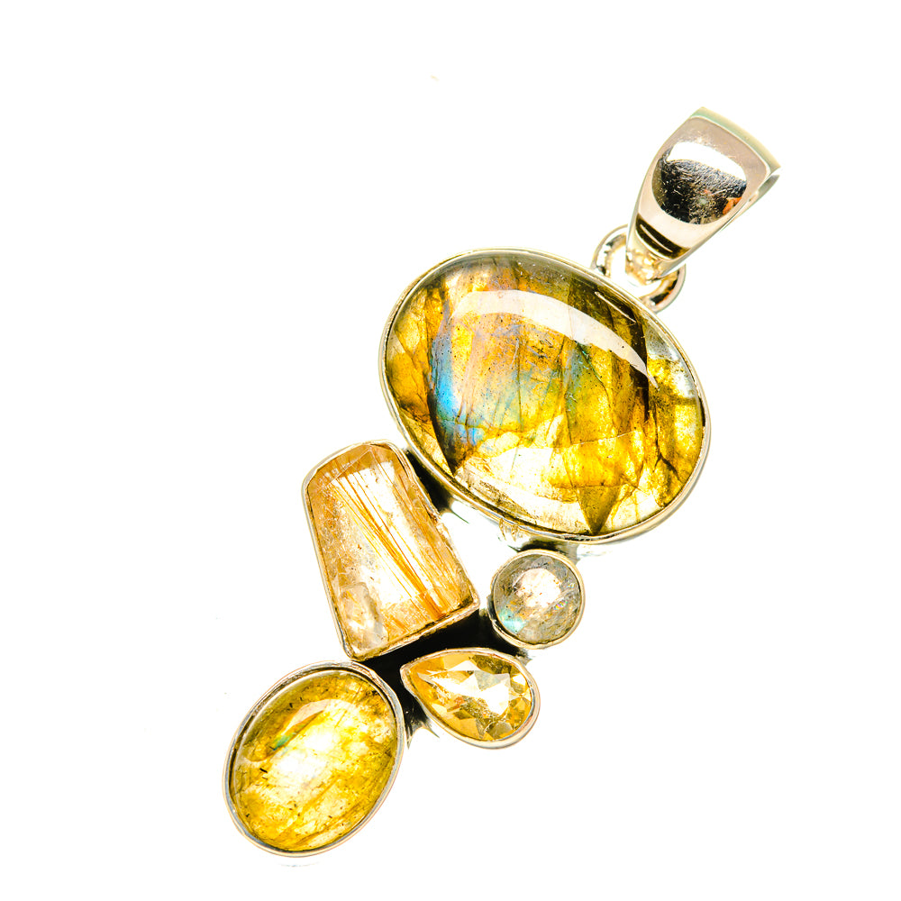 Labradorite Pendants handcrafted by Ana Silver Co - PD5989