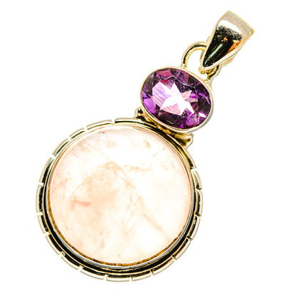 Rose Quartz Pendants handcrafted by Ana Silver Co - PD5997