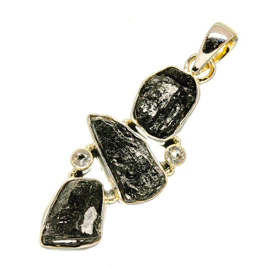 Black Tourmaline Pendants handcrafted by Ana Silver Co - PD6000