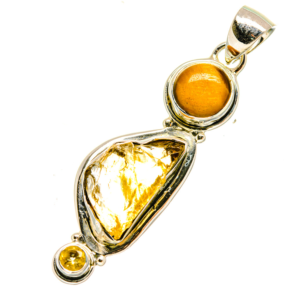 Citrine Pendants handcrafted by Ana Silver Co - PD6007