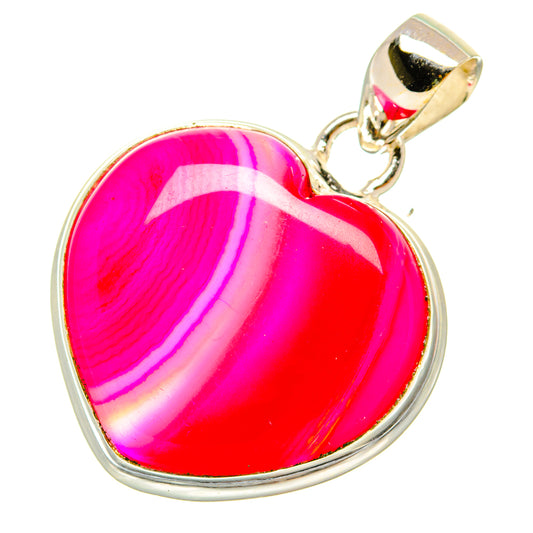 Pink Botswana Agate Pendants handcrafted by Ana Silver Co - PD6009