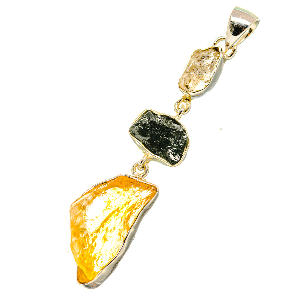Citrine Pendants handcrafted by Ana Silver Co - PD6010