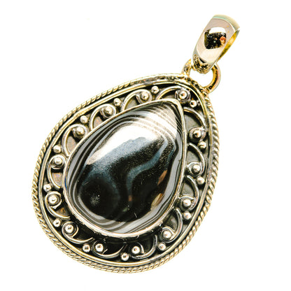 Psilomelane Pendants handcrafted by Ana Silver Co - PD6011