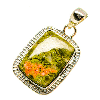 Unakite Pendants handcrafted by Ana Silver Co - PD6014