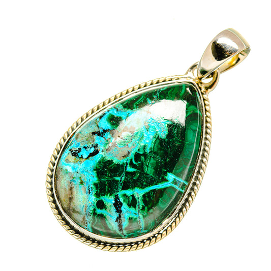 Chrysocolla Pendants handcrafted by Ana Silver Co - PD6023