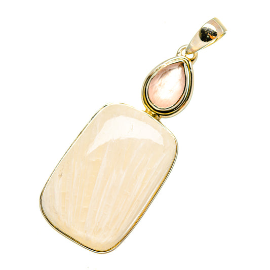 White Scolecite Pendants handcrafted by Ana Silver Co - PD6029