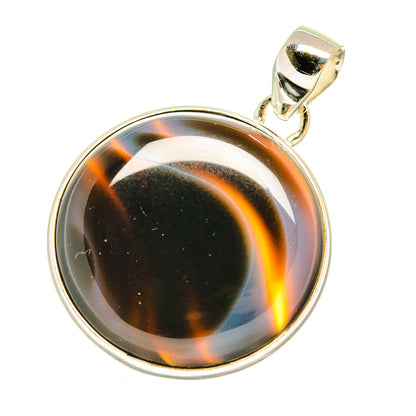 Botswana Agate Pendants handcrafted by Ana Silver Co - PD6037
