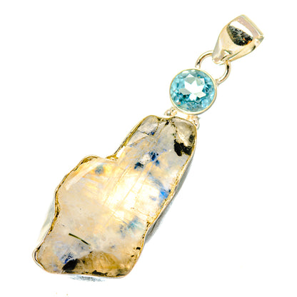 Rainbow Moonstone Pendants handcrafted by Ana Silver Co - PD6052