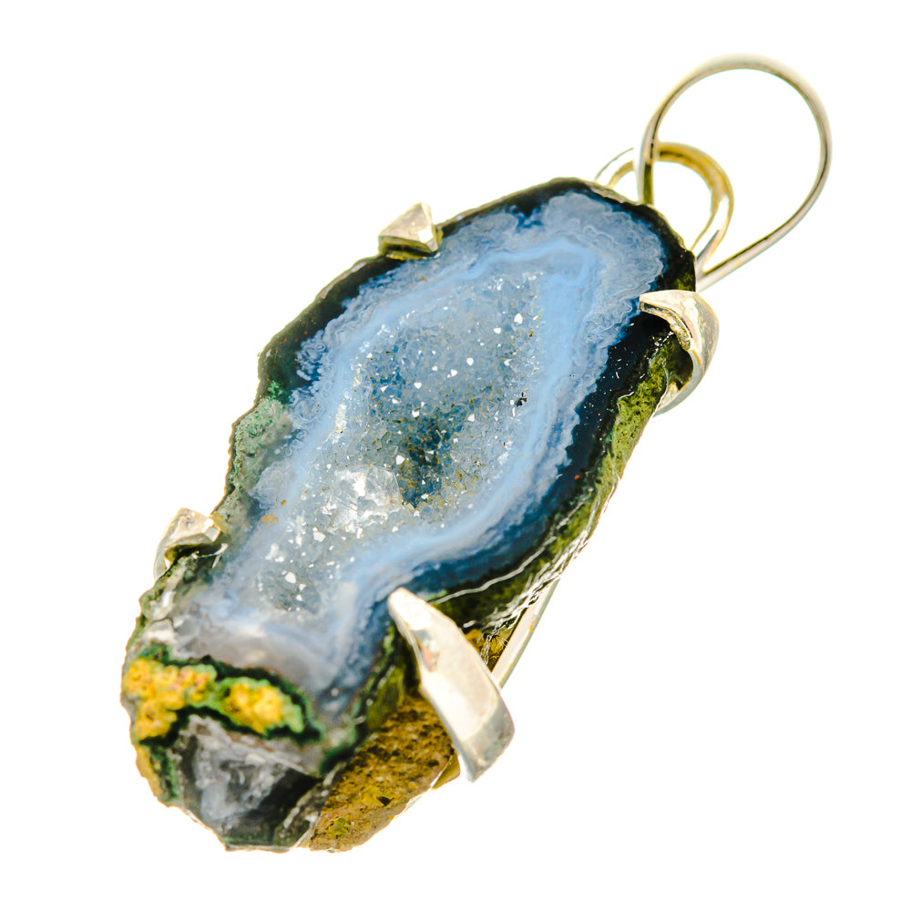 Coconut Geode Druzy Pendants handcrafted by Ana Silver Co - PD6073