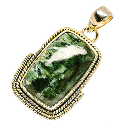 Seraphinite Pendants handcrafted by Ana Silver Co - PD6074